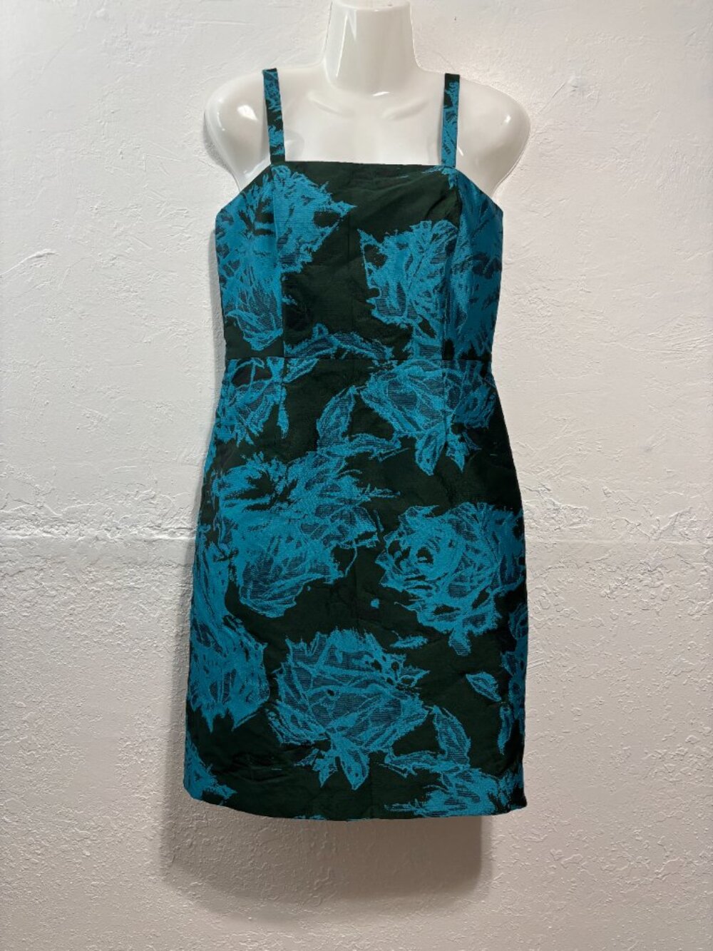 CARLISLE Jacquard Floral Sheen Sleeveless Sheath Dress Quiet Luxury Old Money 6